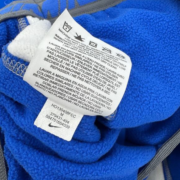 Nike Sweatpants Mens Medium Knockout KO Fleece Blue Gray Therma-Fit Relaxed Fit - Picture 8 of 11